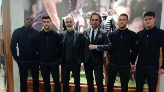 FOTO FV, Presente Pioli e quattro giocatori viola