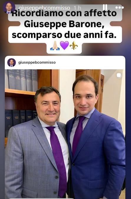 Giuseppe Commisso ricorda il padre Rocco e Joe Barone: i messaggi sui social