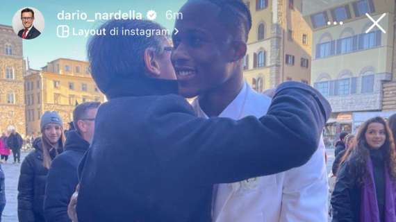 NARDELLA, Fa i complimenti a Kouame: "Auguri, sposi!"