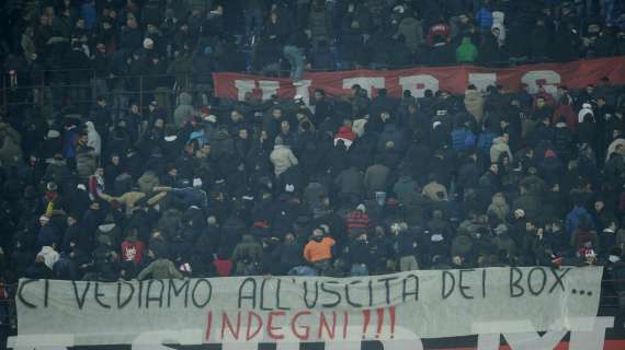 MILAN, Contestazione dei tifosi dopo l'1-1 col Genoa