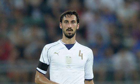 ITALIA, Panchina per Astori. Bernardeschi...