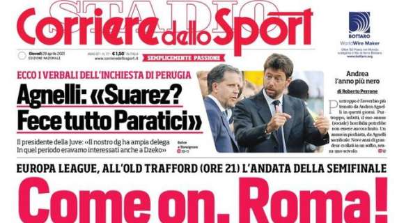 RASSEGNA STAMPA, Le prime pagine dei quotidiani