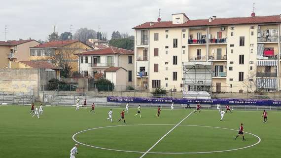 ACF-MILAN, Viola avanti al 45', rossonere in dieci