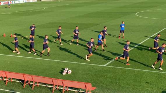 FOTO FV, I violazzurri in campo per l'allenamento