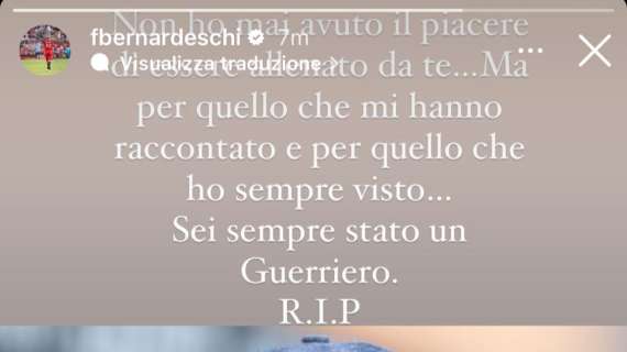 BERNARDESCHI, Rip Sinisa, sempre stato un guerriero