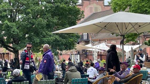 FOTO FV, Tifosi viola al punto di ritrovo pre-gara