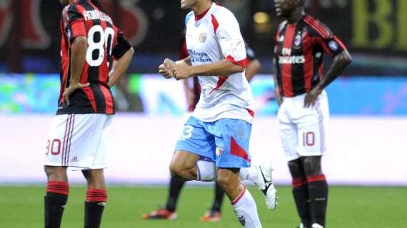 MILAN-CATANIA, 1-1 il finale, anche i rossoneri in crisi