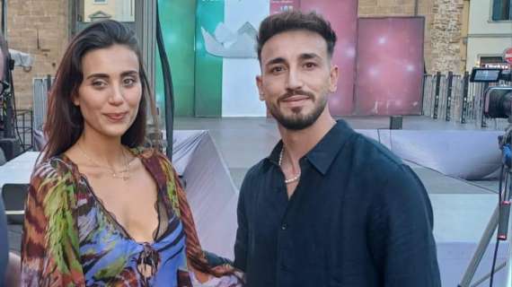 Castrovilli, a Firenze per accompagnare la moglie Rachele Risaliti alla serata di Miss Firenze