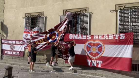 VIDEO FV, S. Croce "fan zone" degli Hearts