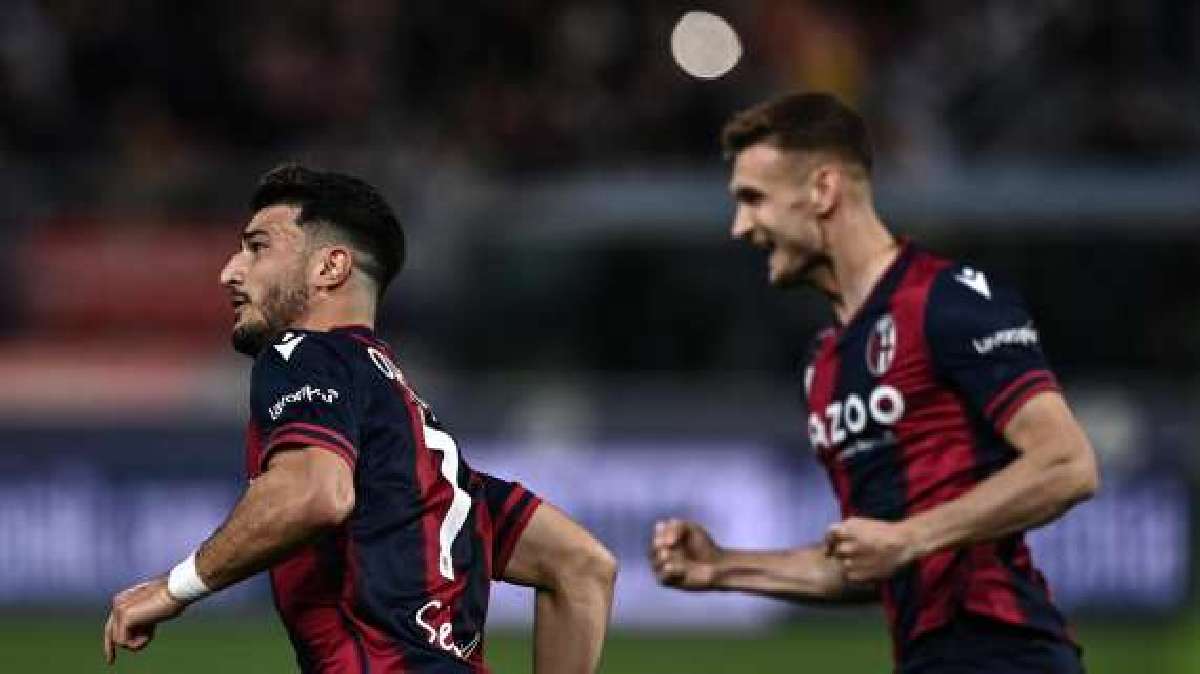 Orsolini distribuiu golaços em hat trick pelo Bologna contra o Empoli