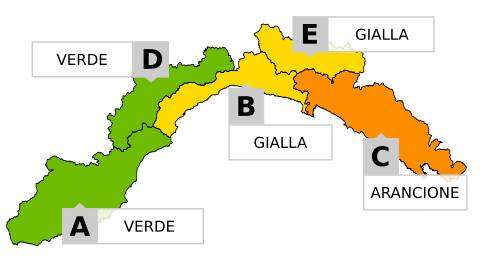 Allerta meteo gialla sulla parte della regione a causa di piogge e temporali