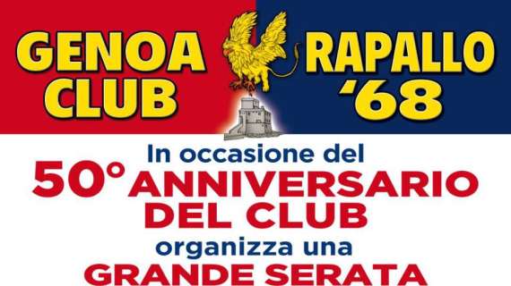 Il Genoa Club Rapallo festeggia i 50 anni