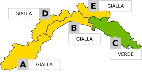 Allerta meteo su parte della nostra regione per piogge