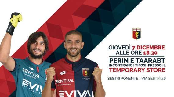 Genoa, domani Perin e Taarabt a Sestri Ponente