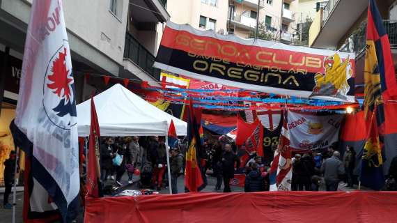 Rigoni e Biraschi alla festa del Genoa Club Oregina