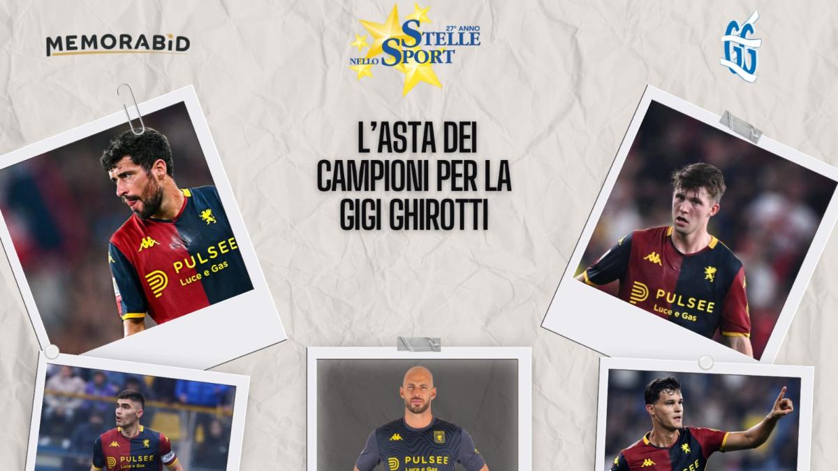 Il Genoa scende in campo per Stelle nello Sport con alcune maglie