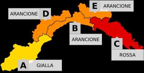 Allerta meteo, peggiora la situazione sulla Liguria per le piogge