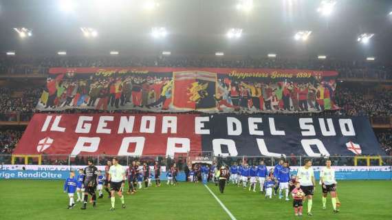 Genoa, comunicato della società sui biglietti derby per abbonati della Sud
