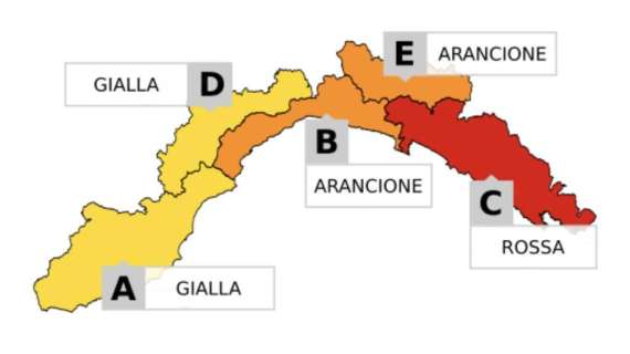 Allerta meteo sulla nostra regione, prima gialla poi arancione