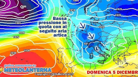 Doppia discesa artica e atlantica: possibile neve per l'Immacolata in Liguria