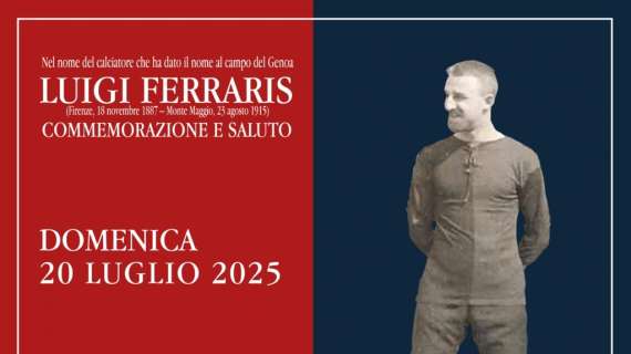 Genoa, il 20 luglio la commemorazione del Tenente Luigi Ferraris