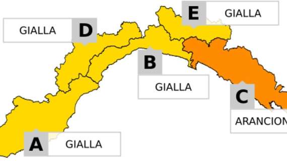 Allerta meteo gialla e arancione prolungata sulla nostra regione