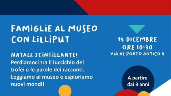 Museo del Genoa, nuovo laboratorio per bambini il 14 dicembre