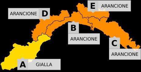 Meteo: per domani allerta arancione su gran parte della Liguria