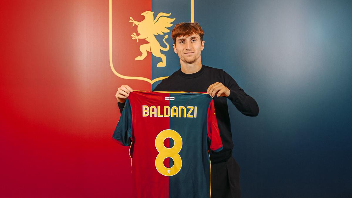 Genoa, è ufficiale l'arrivo del centrocampista Tommaso Baldanzi