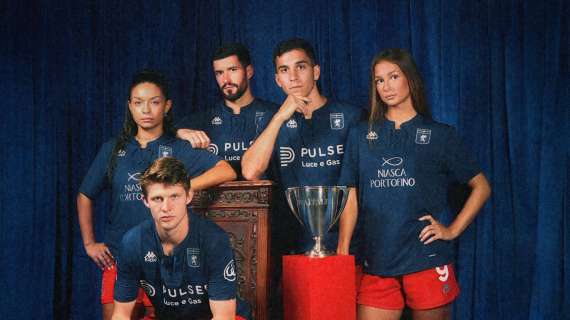 Genoa, presentata la terza maglia, si ispira all’inno