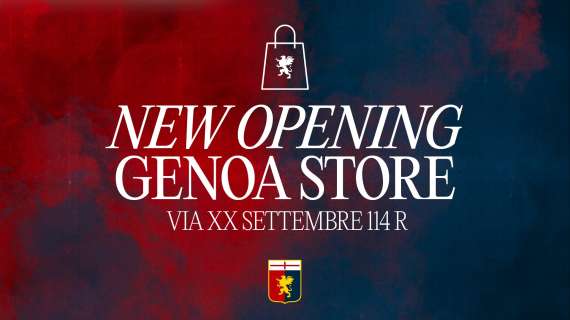 Genoa, domani apertura nuovo store con la presenza di tre giocatori