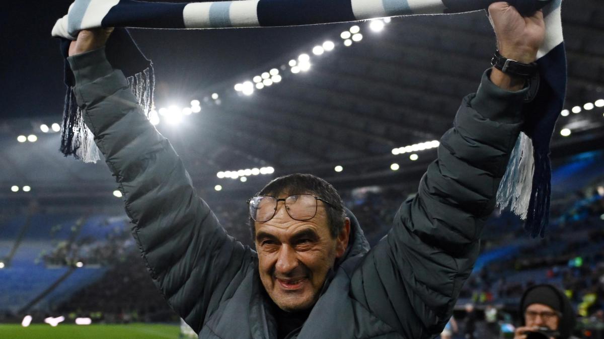 Lazio, Sarri: "Tifosi? Se venissero in finale sarei l'allenatore più felice al mondo"