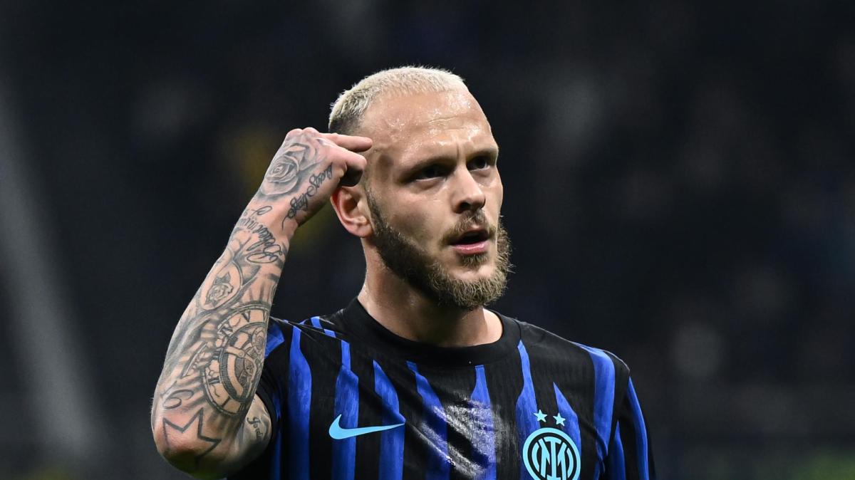 Festa Scudetto, Dimarco: "Dopo l'anno scorso non era facile, è un sogno che si realizza"