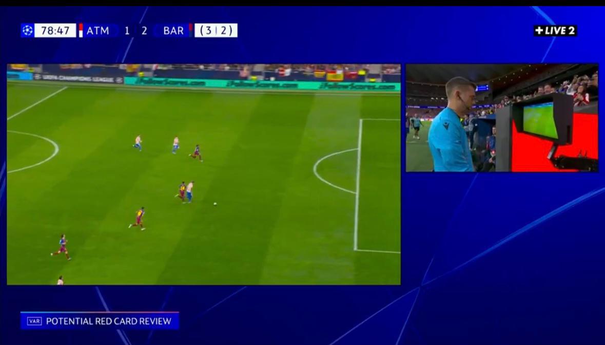 Atletico Madrid-Barcellona, blaugrana in 10 all'80': ecco quanto accaduto