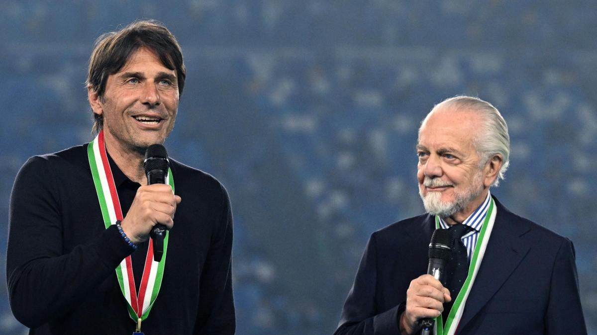 De Laurentiis: "Conte non mi abbandonerà all'ultimo minuto, creerebbe un grosso problema per il Napoli"
