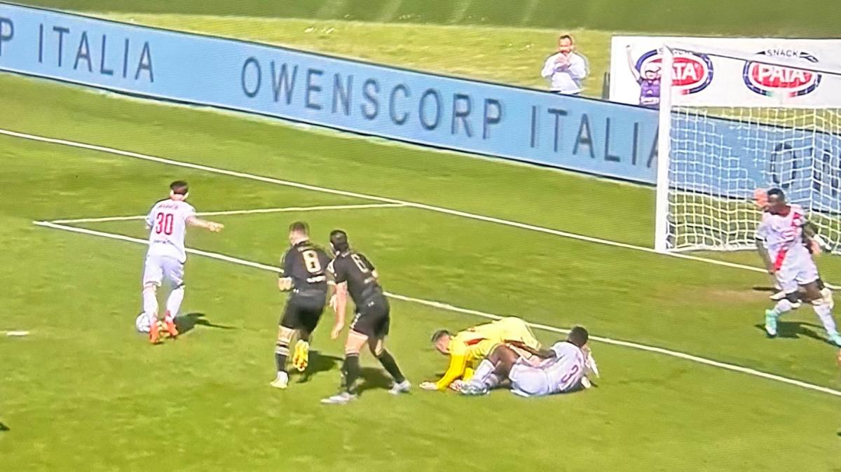 Mantova-Entella, errore incredibile di Bragantini a porta vuota