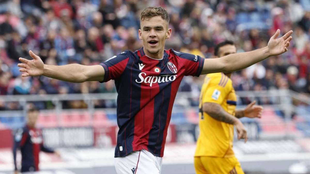 Thijs Dallinga, attaccante del Bologna (IMAGO)