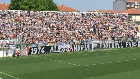 Alessandria Calcio, la media spettatori dopo 9 giornate