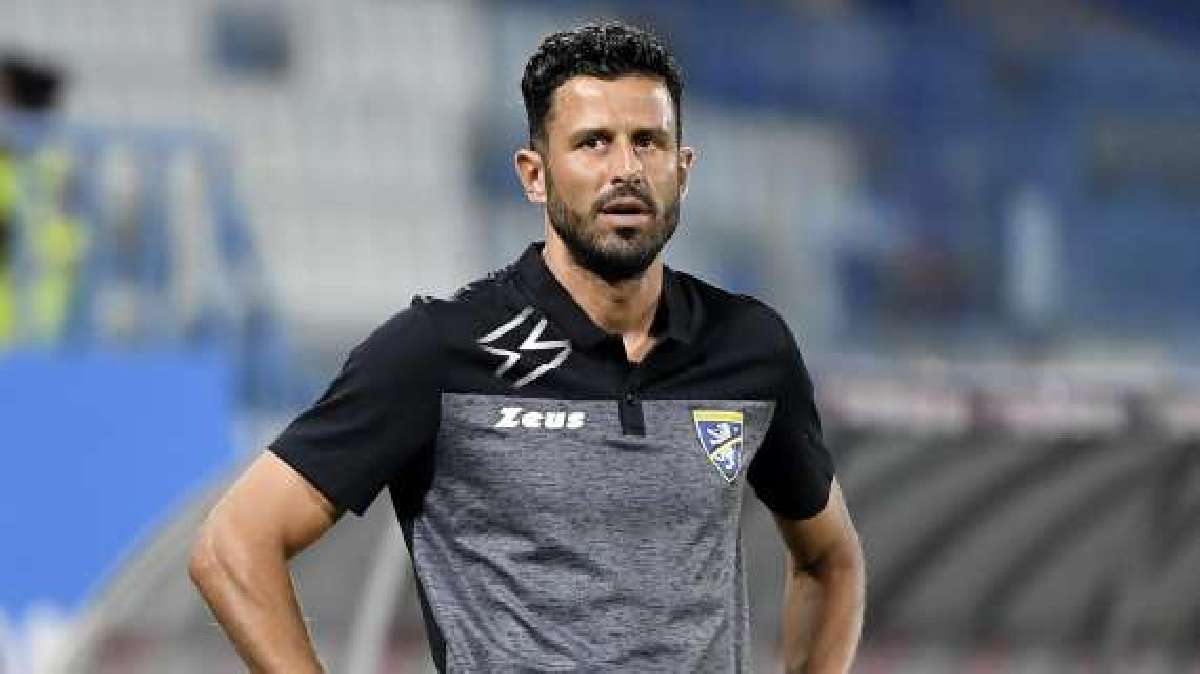 Fabio Grosso Treinador Frosinone Durante Partida Campeonato