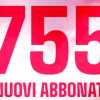 Campagna abbonamenti Reggina, chiusura 2ª fase: 755 le nuove tessere sottoscritte
