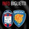 Crotone - Siracusa: info biglietti 