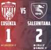 Cosenza avanti con Mazzocchi, ma la Salernitana rimonta: finisce 1-2