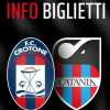 Crotone - Catania: info biglietti per la gara dello “Scida”