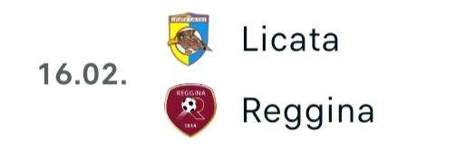 Licata - Reggina: posticipato l'orario d'inizio del match 