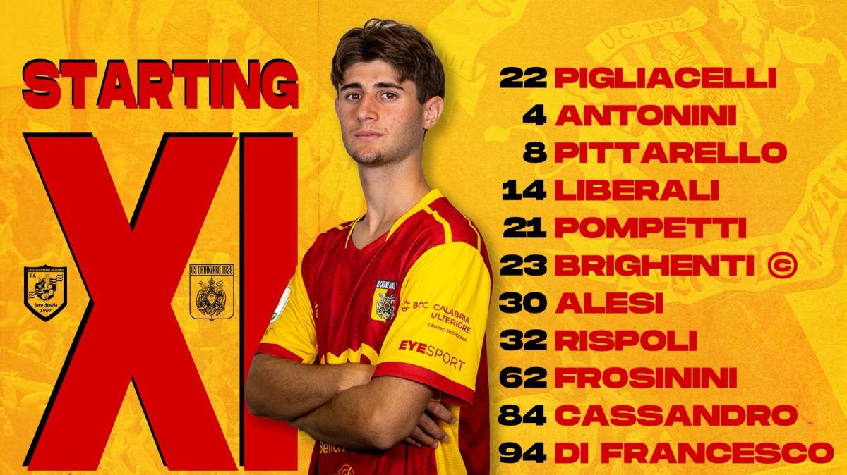 Juve Stabia-Catanzaro: le formazioni ufficiali