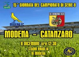 Sarà un “mezzogiorno di fuoco” tra Modena e Catanzaro quello che andrà in scena domani sul terreno del “Braglia”
