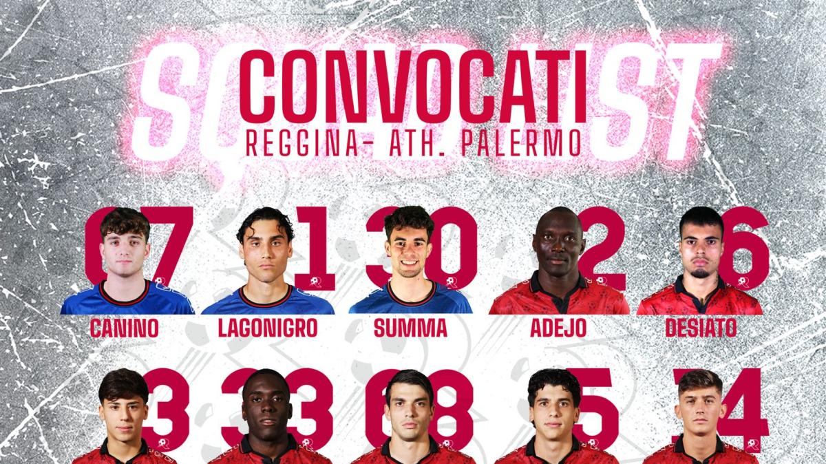 Reggina-Athletic Palermo: i convocati di mister Torrisi