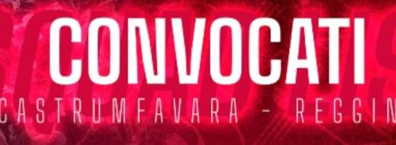 CastrumFavara - Reggina: i convocati amaranto