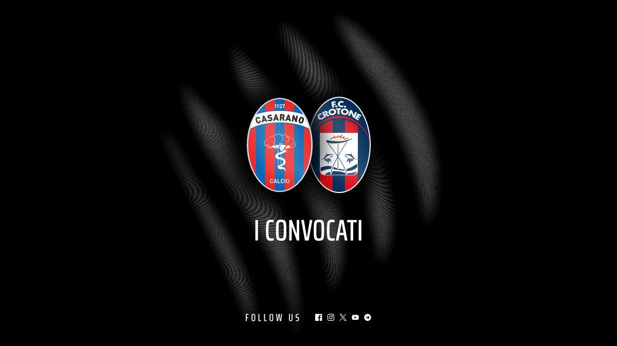 Casarano-Crotone: i convocati di mister Longo