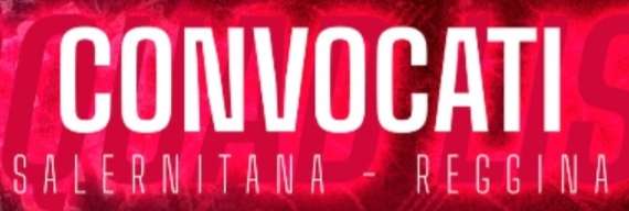 Reggina: i convocati per l'amichevole contro la Salernitana 